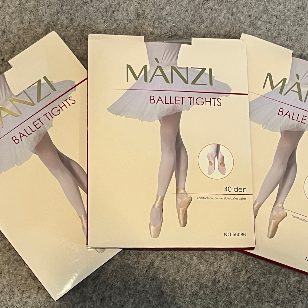 Ma’nzi Ballet Tights Pink Size 6XXL. Three new pairs